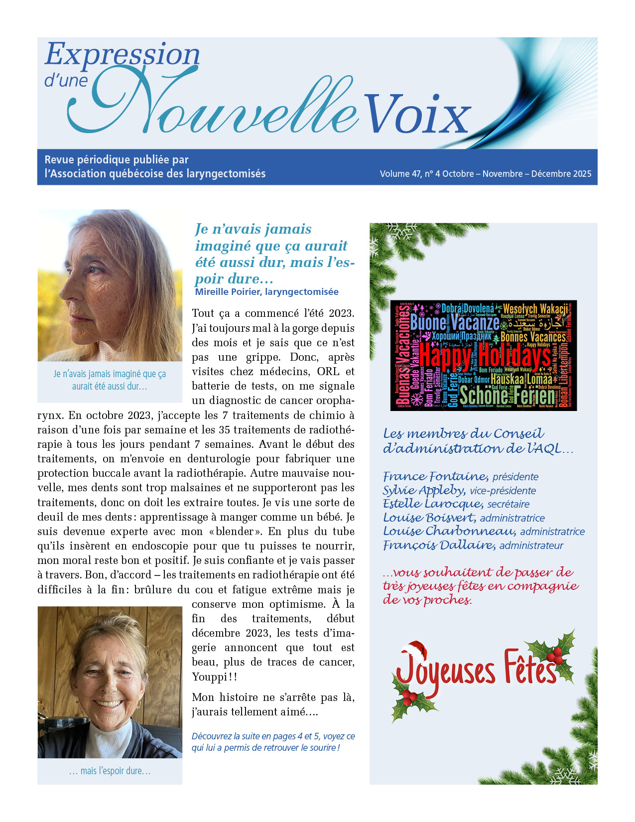 Expression d'une Nouvelle Voix V47 No 4